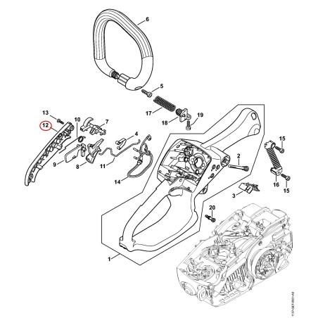 Griffschale 11377910602 ORIGINAL STIHL | NewgardenParts.com