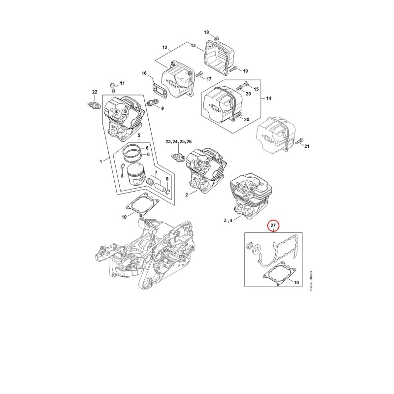 Dichtungssatz 11400071001 ORIGINAL STIHL