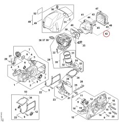 Muffler 11401400610 ORIGINAL STIHL | NewgardenParts.com