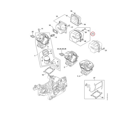 Muffler 11401400655 ORIGINAL STIHL | NewgardenParts.com
