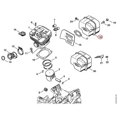 Muffler 11351400652 ORIGINAL STIHL | NewgardenParts.com