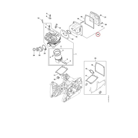 Muffler 11441400600 ORIGINAL STIHL | NewgardenParts.com