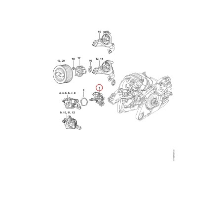 Support de carburateur 11411200901 ORIGINAL STIHL | NewgardenParts.com