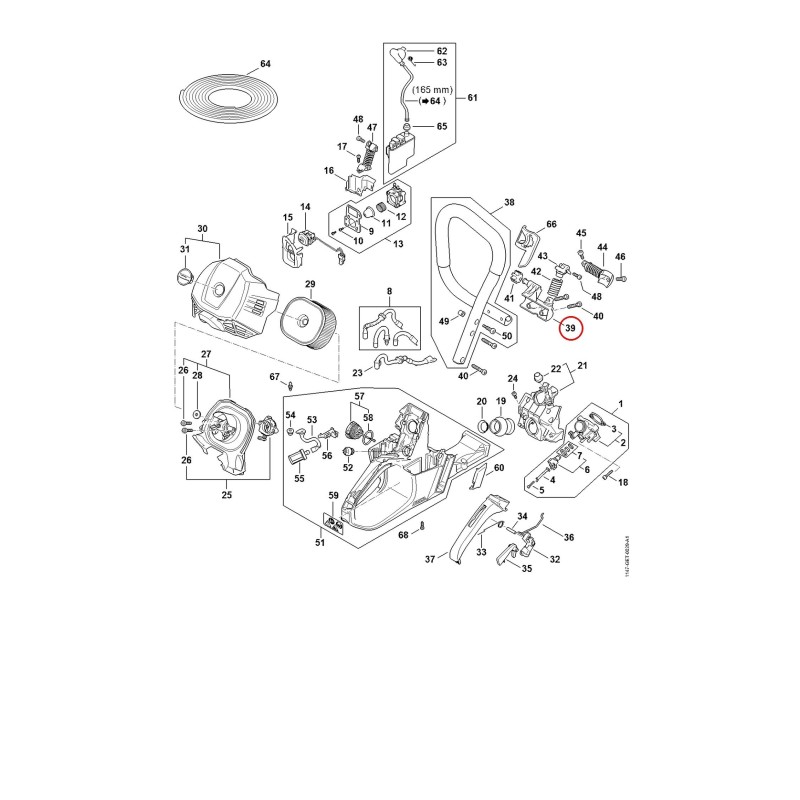 Handlebar support 11477911900 ORIGINAL STIHL