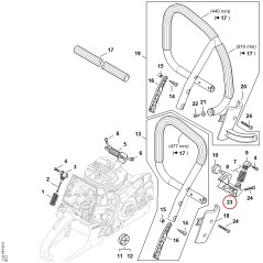 Handlebar support 11447911900 ORIGINAL STIHL | NewgardenParts.com