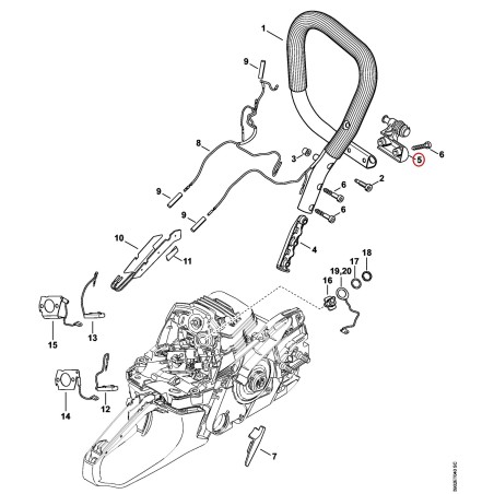Supporto manicotubolare 11417911900 ORIGINALE STIHL | NewgardenParts.com