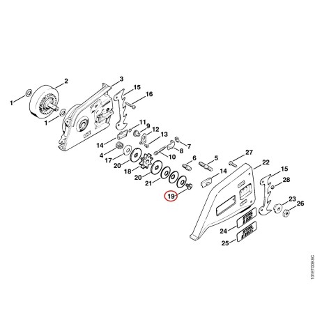 Tornillo con collar 12071624200 ORIGINAL STIHL | NewgardenParts.com