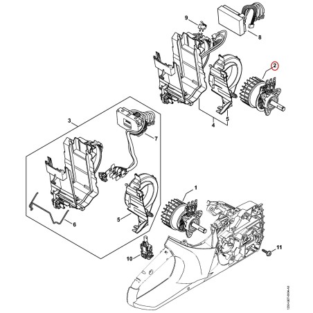 Electric motor 12516000200 ORIGINAL STIHL | NewgardenParts.com