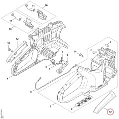 handle molding 12507900600 ORIGINAL STIHL | NewgardenParts.com