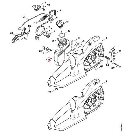 Depósito de aceite 12093504401 ORIGINAL STIHL | NewgardenParts.com