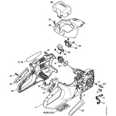 Guide wire 12504351500 ORIGINAL STIHL | NewgardenParts.com