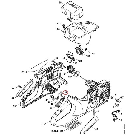 Etrier 12504351500 ORIGINAL STIHL | NewgardenParts.com