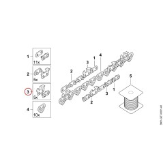 Kit 1/4" RMS Cutter, r/h 36610071000 ORIGINAL STIHL | NewgardenParts.com
