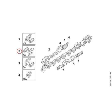 Kit 3/8" RDR Cutter, l/h 39440071001 ORIGINAL STIHL | NewgardenParts.com