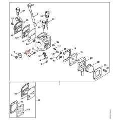 Anillo de junta 41401223600 ORIGINAL STIHL | NewgardenParts.com
