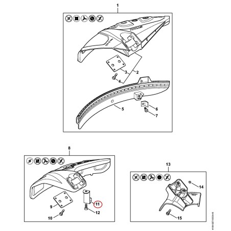 Couteau 41337134110 ORIGINAL STIHL | NewgardenParts.com