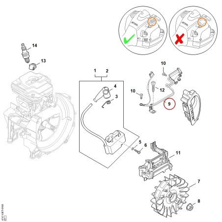 Wiring harness 41474403006 ORIGINAL STIHL | NewgardenParts.com