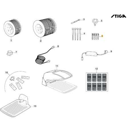 ORIGINAL STIGA Begrenzungsdraht Nägel Roboter Rasenmäher 1127-0006-01 | NewgardenParts.com