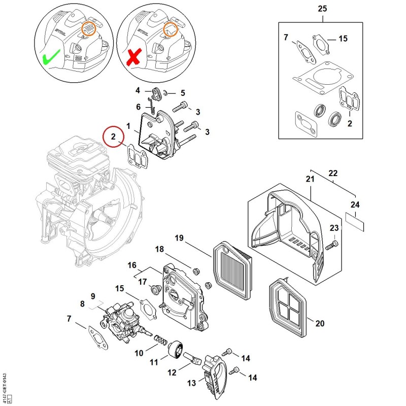 Joint 41471290903 ORIGINAL STIHL