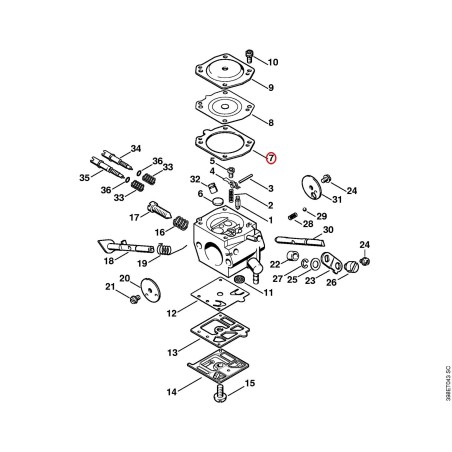 Guarnizione 41161290901 ORIGINALE STIHL | NewgardenParts.com