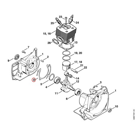 Dichtung 41160290500 ORIGINAL STIHL | NewgardenParts.com