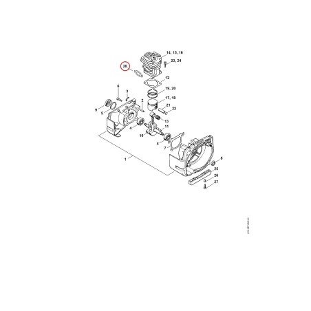 Schalldämpferdichtung 41191490600 ORIGINAL STIHL | NewgardenParts.com