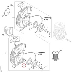 Rewind spring 41401900601 ORIGINAL STIHL | NewgardenParts.com