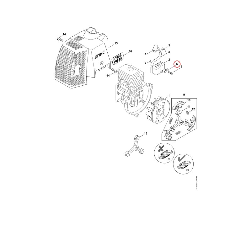 Plug connector 41374051600 ORIGINAL STIHL