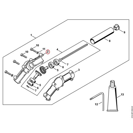Scatola riduttore 41386410302 ORIGINALE STIHL | NewgardenParts.com