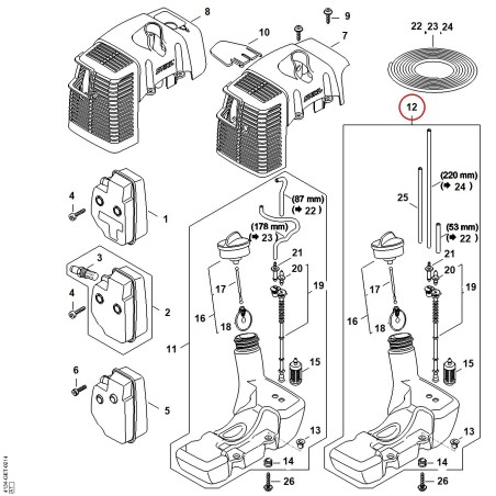 Kraftstofftank 41343500420 ORIGINAL STIHL | NewgardenParts.com