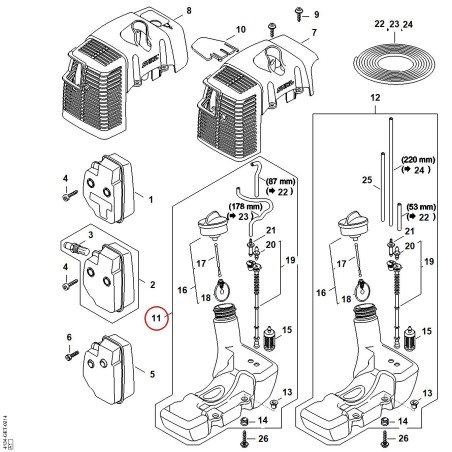 Kraftstofftank 41343500406 ORIGINAL STIHL | NewgardenParts.com