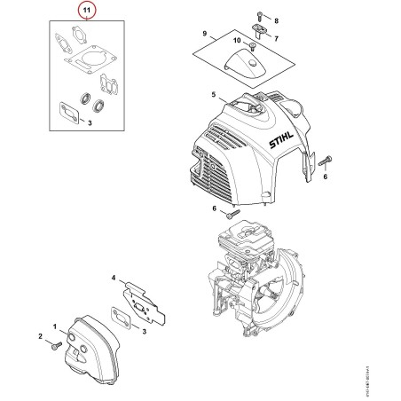 Dichtungssatz 41470071603 ORIGINAL STIHL | NewgardenParts.com