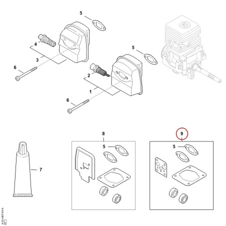 Jeu de joints 41400071600 ORIGINAL STIHL | NewgardenParts.com