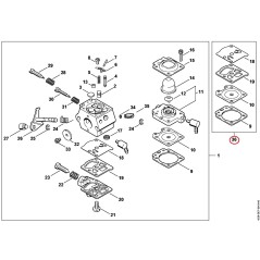 Satz Vergaserteile 41330071060 ORIGINAL STIHL | NewgardenParts.com