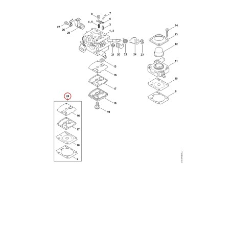 Satz Vergaserteile 41470071701 ORIGINAL STIHL | NewgardenParts.com