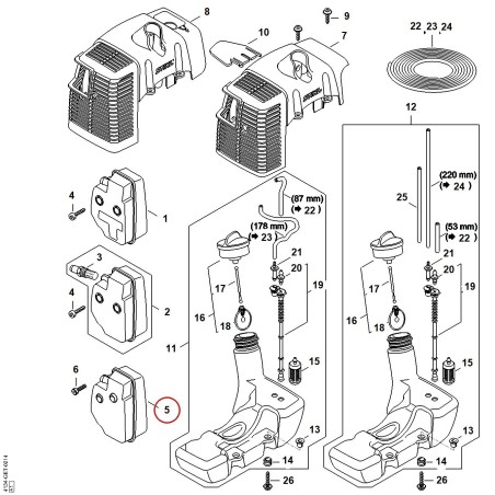 Muffler 41341400610 ORIGINAL STIHL | NewgardenParts.com