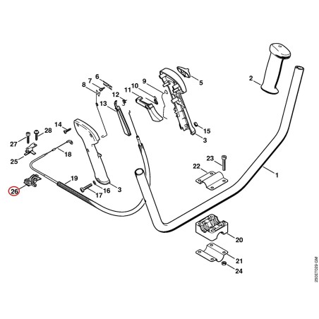 Supporto inferiore 41341822105 ORIGINALE STIHL | NewgardenParts.com