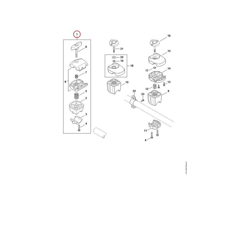 Griffrohrhalter 41347903200 ORIGINAL STIHL