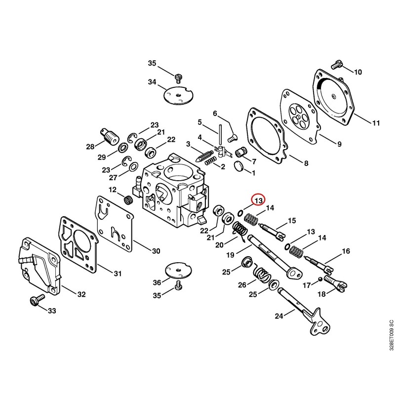Anneau de joint 42231223600 ORIGINAL STIHL