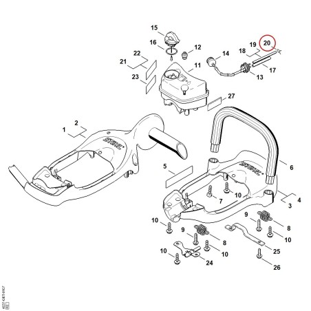 Abrazadera 42051222500 ORIGINAL STIHL | NewgardenParts.com