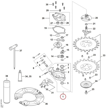Getriebegehäuse 41806400500 ORIGINAL STIHL | NewgardenParts.com