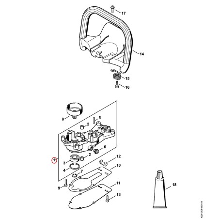 Scatola riduttore 42286400501 ORIGINALE STIHL | NewgardenParts.com
