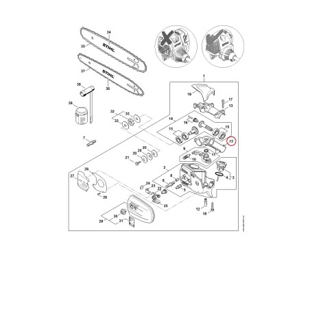 Scatola riduttore 41826400552 ORIGINALE STIHL | NewgardenParts.com