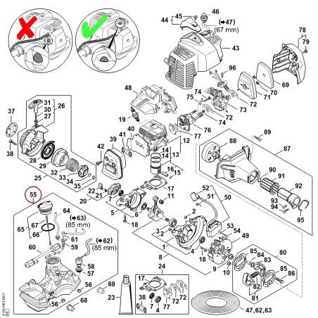 Réservoir d'essence 41493500411 ORIGINAL STIHL | NewgardenParts.com