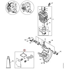 Dichtungssatz 41800071015 ORIGINAL STIHL | NewgardenParts.com