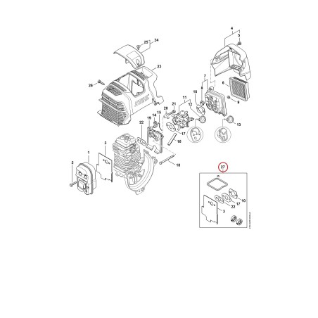 Dichtungssatz 41800071036 ORIGINAL STIHL | NewgardenParts.com