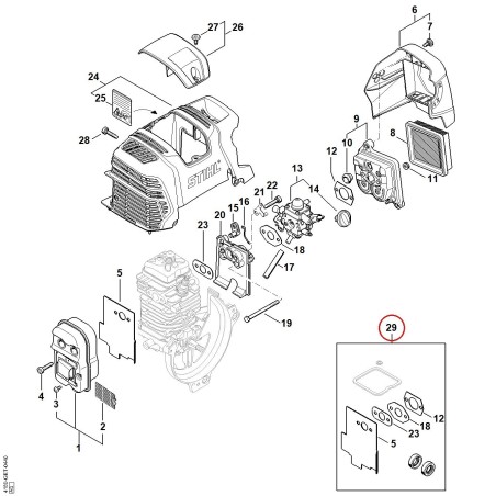 Dichtungssatz 41800071037 ORIGINAL STIHL | NewgardenParts.com