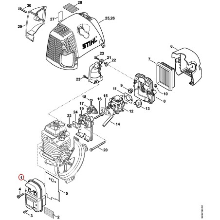 Muffler 41801400605 ORIGINAL STIHL | NewgardenParts.com