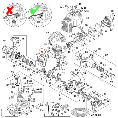 Muffler 41491400600 ORIGINAL STIHL | NewgardenParts.com