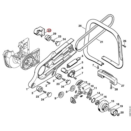 Soporte del manillar 42237911900 ORIGINAL STIHL | NewgardenParts.com